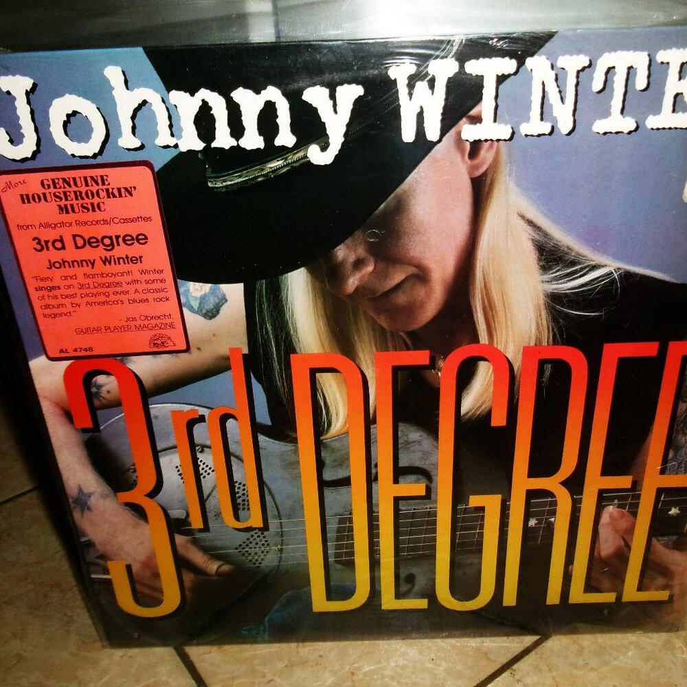 johnny winter 3rd degree usa lp - texas blues rock guitar slinger mojo boogie